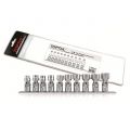 Набор головок 3/8" 10-19мм шарнирных 10предм. на подвесе TOPTUL (GAAG1004) 