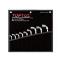 Набор ключей торцевых 8-19мм 9пр. (черное полотно) TOPTUL (GPAQ0901) 