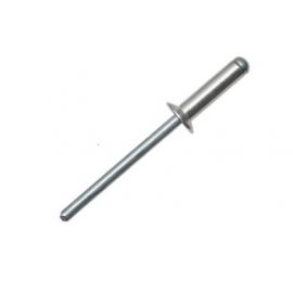 Заклепка вытяжная Ал/Ст  потайной бортик 120° Bralo, Диаметр гильзы, d1 мм: 4, Длина гильзы, L  мм: 10, Диаметр бортика, мм: 7,5 