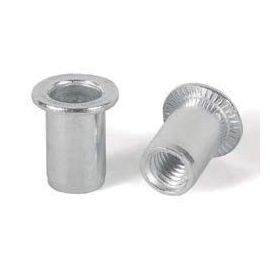 Заклепка с внутренней резьбой, цилиндрический бортик алюминий Bralo, Внутренняя резьба: М6, Длина гильзы, L  мм: 16,5 