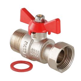 Кран шаровый с накидной гайкой и наружной резьбой  бабочка Valtec, Размер крана: 3/4" 
