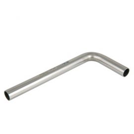 Отвод 90 гр. из нержавеющей стали  диаметр 15,  L= 100х600мм 