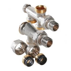 Регулирующий узел Valtec для подключения радиатора (комплект), Размер изделия: 1/2 х 50% х 3/4  