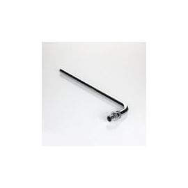 Угловой аксиальный фитинг с хромированной латунной трубкой с плавным поворотом короткий VTm.481.PC Valtec, Для трубы диаметром, мм: 16 