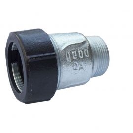 Соединитель обжимной из чугуна, с наружной резьбой, тип AK Gebo для стальных и РЕ труб, Размер изделия: 1" 