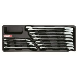 Набор-сет ключей комбинир. с трещ. 8-19мм 12шт. 136х364мм TOPTUL (GAAT1204) 