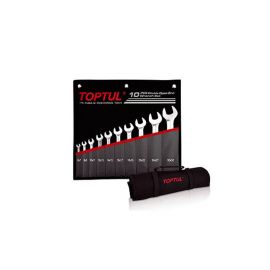 Набор ключей рожк. 6-32 мм 10 шт в сумке (цвет: чёрный) TOPTUL (GPCJ1001) 