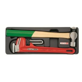 Набор-сет молоток и ключ трубный 14" 136х364мм TOPTUL (GВAT0201) 