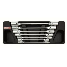 Набор-сет ключей шарнирных 6-19мм 7шт. 136х364мм TOPTUL (GAAT0702) 