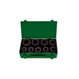 Набор головок ударн. 1" 17-41 мм 4гр. и 6гр. 9пр. TOPTUL (GDAD0901) 