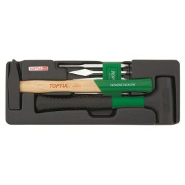 Набор-сет молотки, выколотки и зубила 7пр. 136х364мм TOPTUL (GCAT0701) 