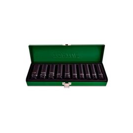 Набор головок ударн.  1/2" глубокие 10 пр. метал. кейс TOPTUL (GEAD1002) 