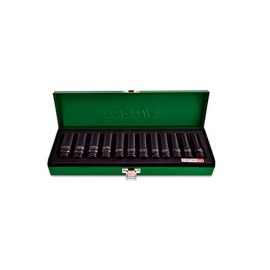 Набор головок ударн. 3/8" 8-19 мм 6 гр. 12пр. TOPTUL (GDAD1201) 