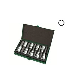 Набор бит шестигр. под головку 1/2" 9пр. 4-17мм 80мм  TOPTUL (GAAD0905) 