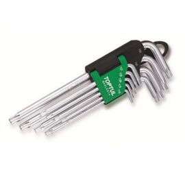 Набор ключей Torx T10-Т50 9шт длинных TOPTUL (GAAL0914) 