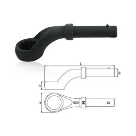 Ключ ударный накидной (угол 45гр) 75мм TOPTUL (AAAV7575) 