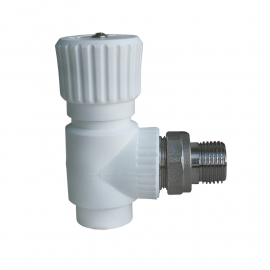 Вентиль PPR радиаторный угловой Lammin, Размер изделия: 20х1/2 