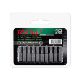 Насадка TORX T8*25 1/4" 10шт блистер TOPTUL (FSEA0808G) 