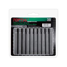 Насадка шестигранник 8мм удлиненн. 75mm 10шт блистер TOPTUL (FSDB1208G) 