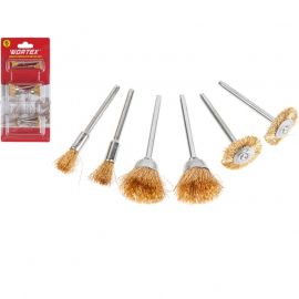Набор щеток для гравера латунных WORTEX 