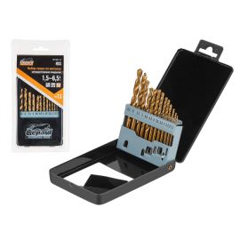 Набор сверл по мет. 13шт 1.5-6.5мм HSS TIN GEPARD 