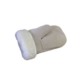 Рукавицы спилковые натур. мех (цельные) 