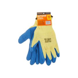 Перчатки х/б, латексное рельефное покрытие, 9 р-р STARTUL 