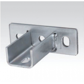 Седлообразный фланец поперечное исполнение для профиля 38/24-40/80, 41/41, оцинкованный, pre-assembled 