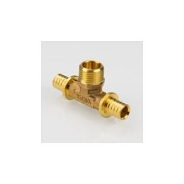 Тройник надвижной с переходом на вн.р. VTm.433.G. Valtec, Для трубы диаметром, мм: 16, Резьба подключения: 1/2" нар 