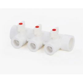 Коллектор с шаровыми кранами PPR Lammin 