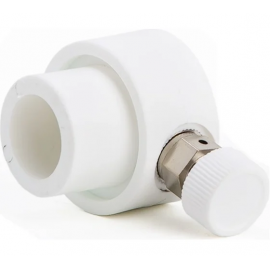 Заглушка PPR коллекторная со сбросным клапаном для полипропиленовых  коллекторов  Lammin Lm310840000, Размер изделия: 25 