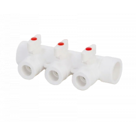 Коллектор с шаровыми кранами PPR Lammin 