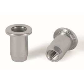 Заклепка с внутренней резьбой, цилиндрический бортик сталь Fasty, Внутренняя резьба: М6 