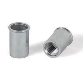 Заклепки резьбовые Bralo, сталь, уменьшенный борт, Внутренняя резьба: М6, Диаметр гильзы, d1 мм: 9,5, Длина гильзы, L  мм: 14,5 