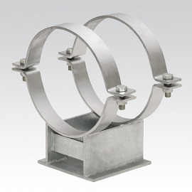 Скользящая опора Mupro тип DS-2,  с двумя хомутами,W37-OR-SG  DN 600 труб внеш. 610.0 мм 