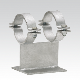 Скользящая опора Mupro тип TF-2,  с двумя хомутами,W37-OR-SG DN 80 труб внеш. 88.9 мм 