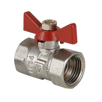 Кран шаровой бабочка вн вн VALTEC COMPACT, Размер крана: 1/2" 
