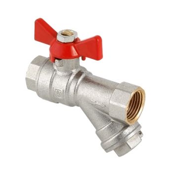 Кран шаровой COMBI со встроенным фильтром Valtec 