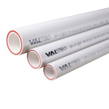 Труба полипропиленовая VALTEC PP-FIBER, армированная стекловолокном, PN20 SDR 7,4, Диаметр трубы, мм: 20 