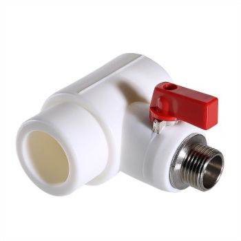 Тройник коллекторный PPR с шаровым краном, 40мм х 1/2" нар. (конус) Valtec 