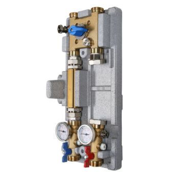 Насосный модуль Valtec с байпасом и четырехходовым клапаном 