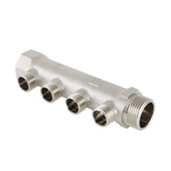 Коллектор Valtec с наружной резьбой, Размер изделия: 3/4, 2 х 1/2   