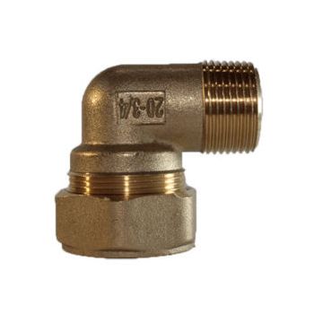 Угольник обжимной с наружной резьбой AQUAFLEX, Размер изделия: 15x1/2" 