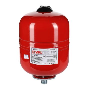 Бак расширительный для отопления красный Valtec, Объем бака, л: 8 
