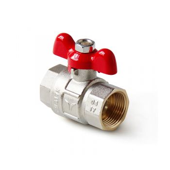 Кран шаровой полнопроходной бабочка вн вн  Pro Aqua, Размер крана: 1/2" 