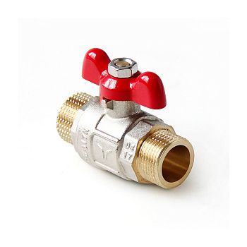 Кран шаровой полнопроходной бабочка нар нар Pro Aqua, Размер крана: 1/2" 