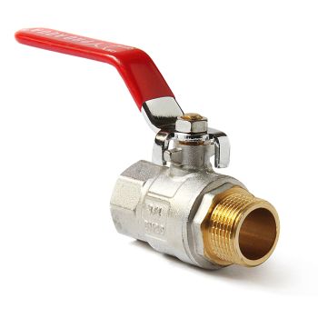 Кран шаровой полнопроходной ручка вн нар Pro Aqua, Размер крана: 1/2" 