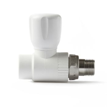 PP-R Шаровой кран для радиатора прямой PRO AQUA, Размер изделия: 20x1/2 