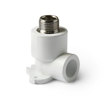PP-R Угольник с креплением комбинированный НР PRO AQUA, Размер изделия: 20x1/2 