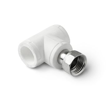 PP-R Тройник с накидной гайкой PRO AQUA, Размер изделия: 20x1/2 